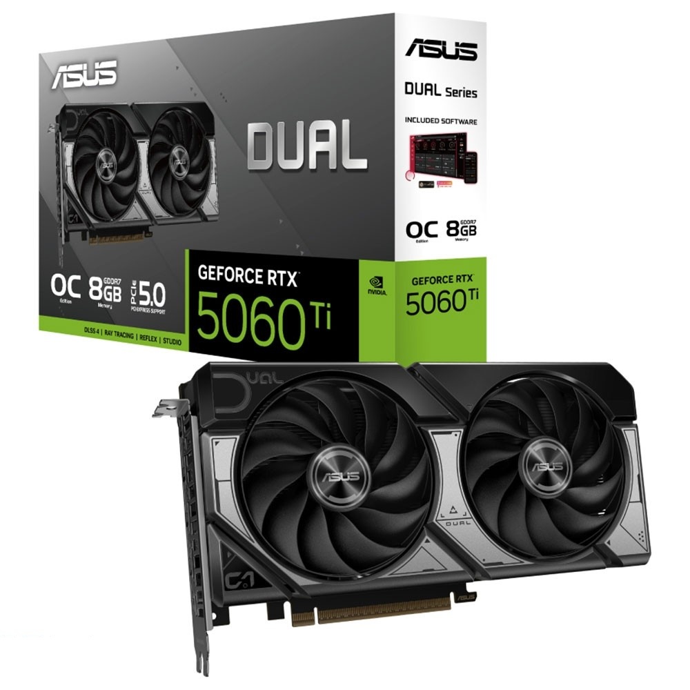 کارت گرافیک ایسوس DUAL RTX 5060 TI O8G